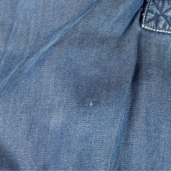 Prana Denim Chambray Button-Up Shirt Medium - Picture 6 of 6